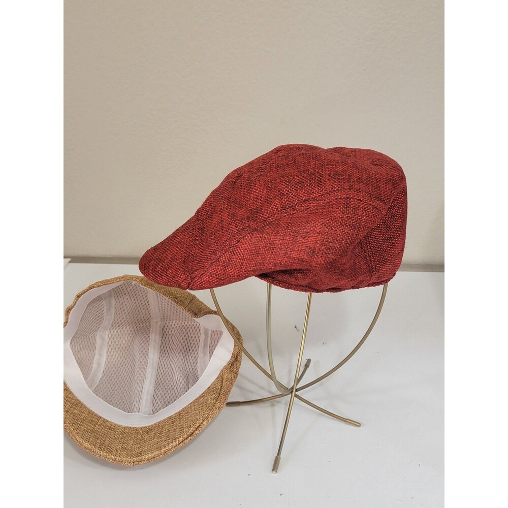 Textured Flat Cap Breathable Cotton Blend Newsboy Ivy Hat - One Size New - Picture 3 of 7